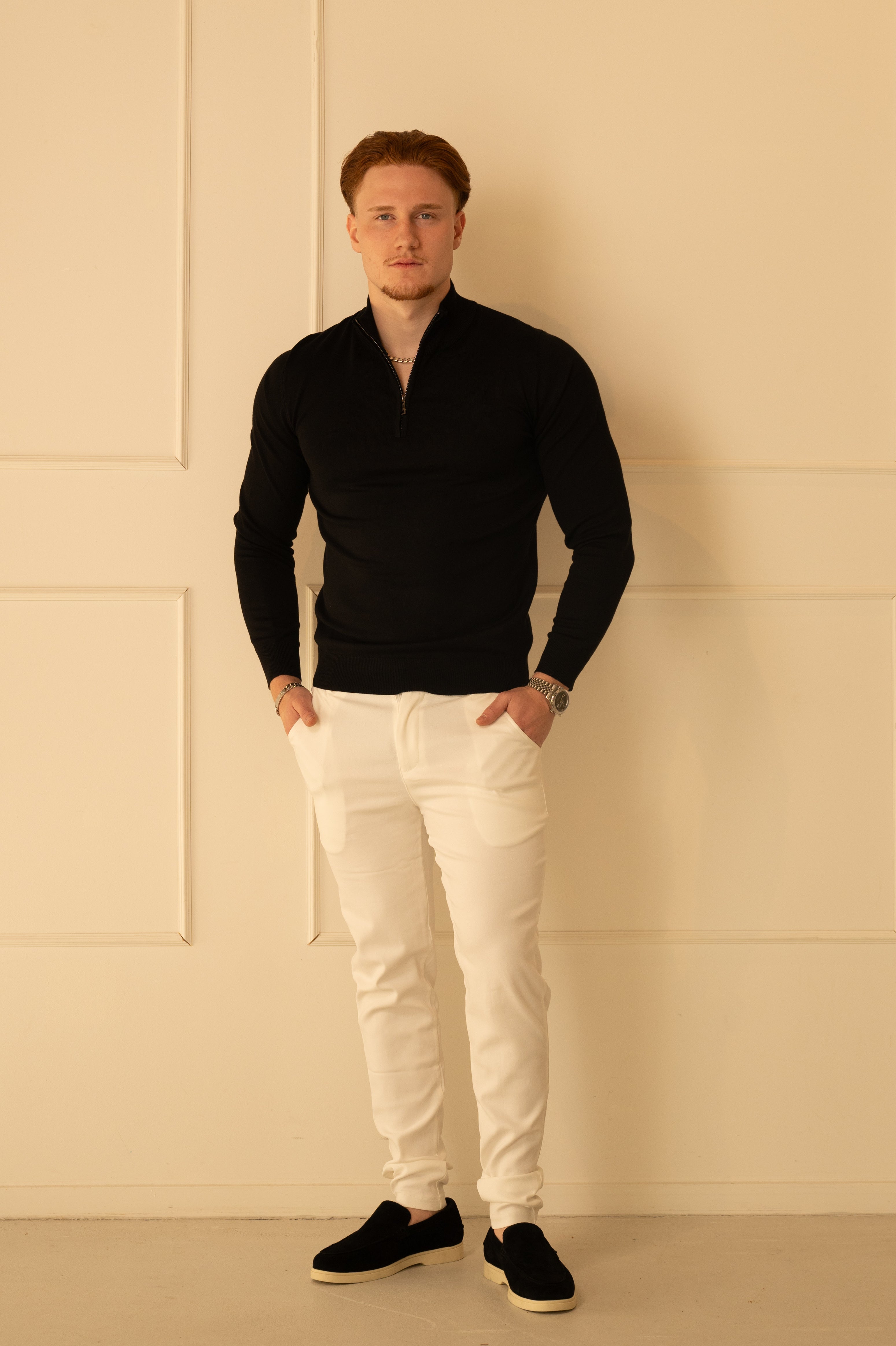 Monaco Half-Zip - Black